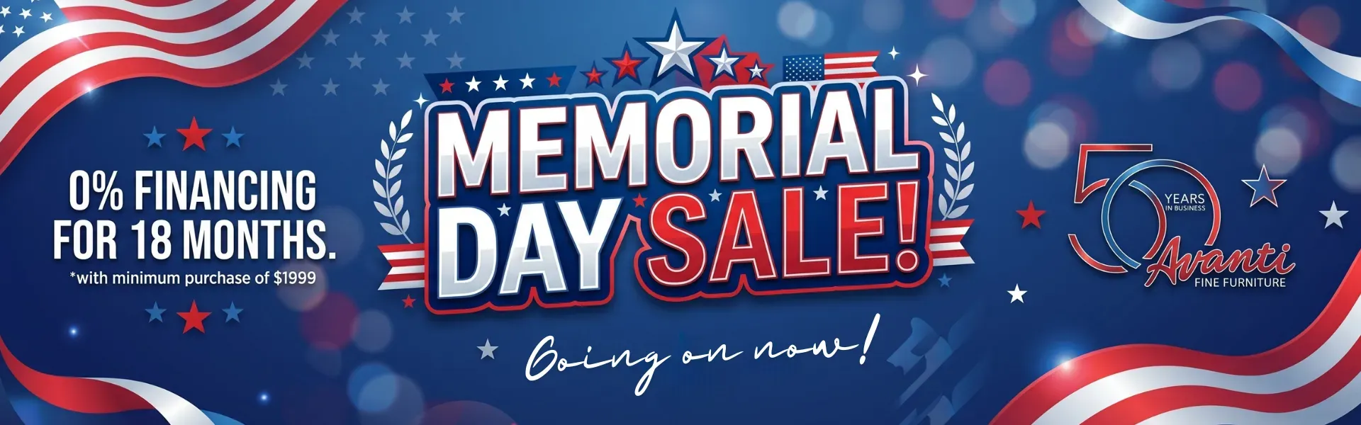Memorial Day Sale going on now at Avanti!